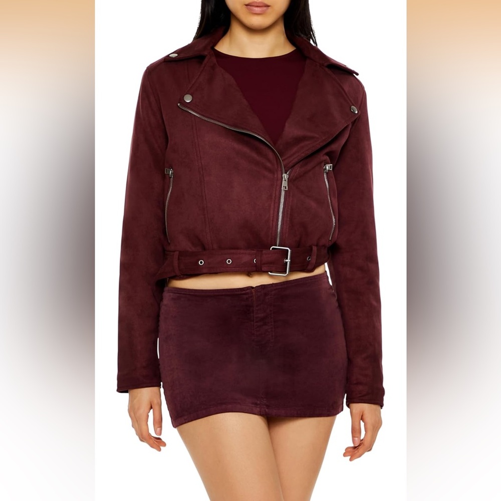 Forever 21 Deep Burgundy velvet Jacket